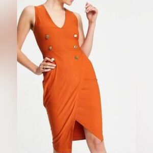 VESPER Tuxedo Midi Dress